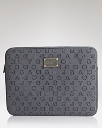 MARC BY MARC JACOBS' neoprene computer case looks cool while it keeps your laptop safe. Get it to be a designer dork. MARC BY MARC JACOBS' neoprene computer case looks cool while it keeps your laptop safe. Get it to be a designer dork.