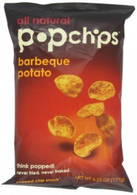 Pop Chips Potato Chips, Barbeque (Pack of 6)