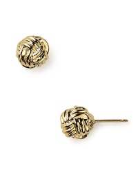 Nod to nautical chic with kate spade new york's gold-plated knot earrings. Whether by land or sea, these ship-shape studs come about with preppy staples. Nod to nautical chic with kate spade new york's gold-plated knot earrings. Whether by land or sea, these ship-shape studs come about with preppy staples.