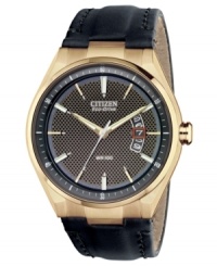 Classic watch design meets sporty details on this watch from Citizen. The Eco-Drive technology harnesses both natural and artificial light, never needing a battery. From the Drive from Citizen Eco-Drive collection. Classic watch design meets sporty details on this watch from Citizen. The Eco-Drive technology harnesses both natural and artificial light, never needing a battery. From the Drive from Citizen Eco-Drive collection.