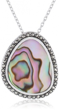 Judith Jack Clouds Sterling Silver Marcasite Abalone Pendant Necklace, 18 Judith Jack Clouds Sterling Silver Marcasite Abalone Pendant Necklace, 18