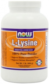 NOW Foods Lysine Powder, 1 Pound NOW Foods Lysine Powder, 1 Pound