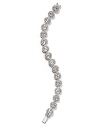 Always have something sparkly up your sleeve with this rhodium plated and crystal bracelet from Lora Paolo. It exudes sophisticated style with your fanciest frocks. Always have something sparkly up your sleeve with this rhodium plated and crystal bracelet from Lora Paolo. It exudes sophisticated style with your fanciest frocks.