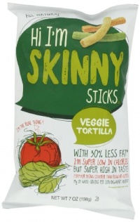 Hi I'm Skinny Sticks Veggie Tortilla, 7-Ounce Hi I'm Skinny Sticks Veggie Tortilla, 7-Ounce