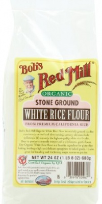 Bob's Red Mill White Rice Flour, Organic, 24-Ounce Packages (Pack of 4) Bob's Red Mill White Rice Flour, Organic, 24-Ounce Packages (Pack of 4)
