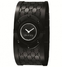 Gucci Women's YA112431 Twirl Medium Black PVD Bangle Watch Gucci Women's YA112431 Twirl Medium Black PVD Bangle Watch