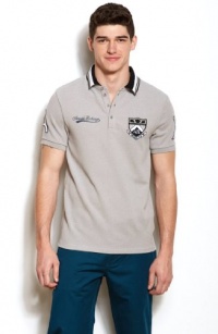 Armani Exchange Mens Heritage Patch Polo Armani Exchange Mens Heritage Patch Polo