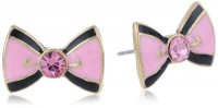 Betsey Johnson Paris is Always a Good Idea Bow Stud Earrings