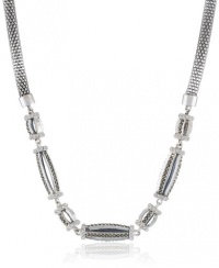 Judith Jack Tassels Sterling Silver Marcasite Crystal Multi-Barrel Frontal Necklace, 18 Judith Jack Tassels Sterling Silver Marcasite Crystal Multi-Barrel Frontal Necklace, 18