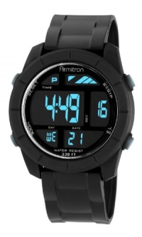 Armitron Men's 40/8253BLK Black Rubber Digital Chronograph Sport Watch