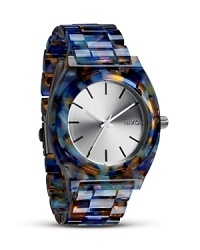Champion California cool with this acetate watch from Nixon, featuring a color-pop design and high-performance Japanese quartz movement. It's athletic-inspired look is perfectly on trend, so wear it to give everyday looks a sports-luxe finish. Champion California cool with this acetate watch from Nixon, featuring a color-pop design and high-performance Japanese quartz movement. It's athletic-inspired look is perfectly on trend, so wear it to give everyday looks a sports-luxe finish.