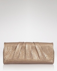 Epitomizing understated luxury, Lauren Merkin's textured leather clutch features an evening-approved shape and subtle hit of shine. Epitomizing understated luxury, Lauren Merkin's textured leather clutch features an evening-approved shape and subtle hit of shine.