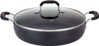 T-fal A8428464 12-Inch Nonstick 5-Quart Dishwasher Safe Glass Lid Deep Covered Everyday Pan Cookware with Silicone Loop Handles, Black T-fal A8428464 12-Inch Nonstick 5-Quart Dishwasher Safe Glass Lid Deep Covered Everyday Pan Cookware with Silicone Loop Handles, Black