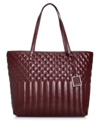 Get around town with this fashionista-friendly design from Nine West that's practical and poised for your everyday demands. Spacious with a plethora of pockets, it stows phone, laptop, wallet and makeup case when you're on-the-move. Get around town with this fashionista-friendly design from Nine West that's practical and poised for your everyday demands. Spacious with a plethora of pockets, it stows phone, laptop, wallet and makeup case when you're on-the-move.
