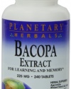 Planetary Herbals Bacopa Extract, 225 mg, Tablets, 240 tablets