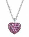 Effy Jewlery Balissima Splash Ruby & Pink Sapphire Heart Pendant