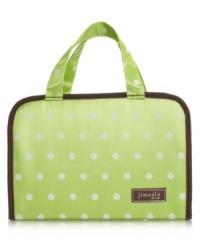 Organization is key, especially when traveling. But who says you can't do it with style! This adorable cosmetic case by Jimeale features 3 removable bags, brush holder and zip pocket. Easy grip top handles make this portable design fashionably functional. Organization is key, especially when traveling. But who says you can't do it with style! This adorable cosmetic case by Jimeale features 3 removable bags, brush holder and zip pocket. Easy grip top handles make this portable design fashionably functional.