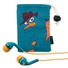 eKids  Phineas and Ferb Agent P Noise Isolating Earphones with Pouch, by iHome  - DF-M153