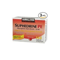 Kirkland Suphedrine Pe Phenylephrine Hydrochloride 10mg Tablets 144-Count (Pack of 3) Kirkland Suphedrine Pe Phenylephrine Hydrochloride 10mg Tablets 144-Count (Pack of 3)