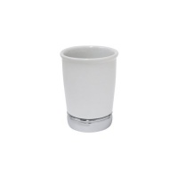 InterDesign York Tumbler 2, White/Chrome InterDesign York Tumbler 2, White/Chrome