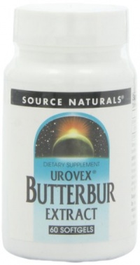 Source Naturals Butterbur Extract (Urovex), 60 Softgels Source Naturals Butterbur Extract (Urovex), 60 Softgels