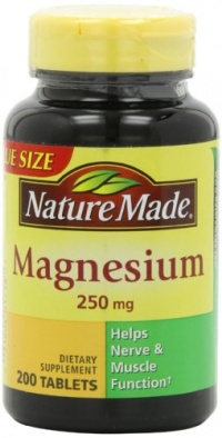 Nature Made Magnesium 250mg, 200 Tablets (Pack of 3) Nature Made Magnesium 250mg, 200 Tablets (Pack of 3)