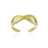 Gold Tone over Sterling Silver Infinity Design Toe Ring