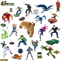 RoomMates RMK1321SCS Ben 10 Peel & Stick Wall Decals RoomMates RMK1321SCS Ben 10 Peel & Stick Wall Decals