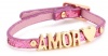 BCBGeneration Pink and Rose Gold Amor Glitter Mini Affirmation Bracelet