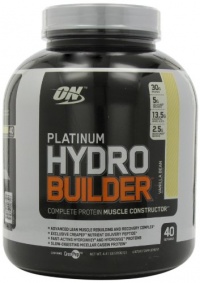 Optimum Nutrition Platinum Hydrobuilder, Vanilla Bean , 4.41-Pounds Optimum Nutrition Platinum Hydrobuilder, Vanilla Bean , 4.41-Pounds