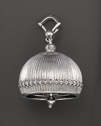 Inspired by Zen philosophy, this intricately detailed, matte finish sterling silver meditation bell from Paul Morelli jingles softly. Inspired by Zen philosophy, this intricately detailed, matte finish sterling silver meditation bell from Paul Morelli jingles softly.