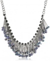 Kenneth Cole New York Urban Smoke Tube and Faceted Bead Fringe Necklace, 19