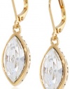 T Tahari Essentials Navette Crystal Drop Earrings