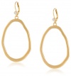 T Tahari Essentials Abstract Open Oval Drop Earrings
