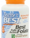 Doctor's Best Best Fully Active Folate 400mcg, 90 Count