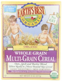 Earth's Best Organic Whole Grain, Multi-Grain Cereal, 8-Ounce Boxes (Pack of 12) Earth's Best Organic Whole Grain, Multi-Grain Cereal, 8-Ounce Boxes (Pack of 12)