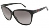 GUCCI Women's GG3539S Cat Eye Sunglasses,Black Frame/Gray Gradient Lens,One Size