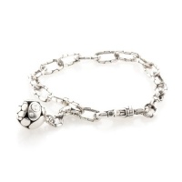 John Hardy Sterling Silver Kali Silver Link Ball Charm Bracelet John Hardy Sterling Silver Kali Silver Link Ball Charm Bracelet