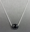 Avalonia Road Sterling Silver Onyx Bead Slider Necklace