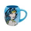 Vandor 75201 Wonder Woman Oval Ceramic Mug, Blue, 18-Ounce