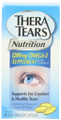 Thera Tears Nutrition, 1200mg Omega-3 Supplement Capsules, 90-Count Thera Tears Nutrition, 1200mg Omega-3 Supplement Capsules, 90-Count