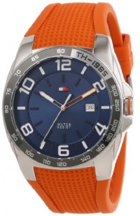 Tommy Hilfiger Men's 1790883 Sport Stainless Steel Bezel Orange Silicon Strap Watch Tommy Hilfiger Men's 1790883 Sport Stainless Steel Bezel Orange Silicon Strap Watch