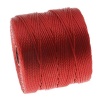 BeadSmith Super-Lon Cord - Size #18 Twisted Nylon - Shanghai Red / 77 Yard Spool