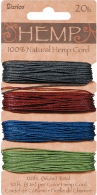 DARICE 1936-87 Hemp Card Set, 20-Pound by 120-Feet, Darks, Assorted DARICE 1936-87 Hemp Card Set, 20-Pound by 120-Feet, Darks, Assorted