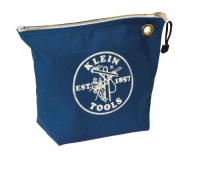 Klein Tools 5539BLU Canvas Zipper Bag for Consumables, Blue Klein Tools 5539BLU Canvas Zipper Bag for Consumables, Blue
