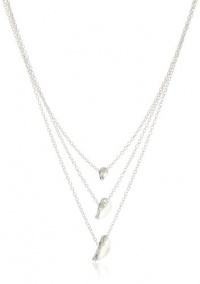 gorjana 3 Petal Sterling Silver Layered Petal Necklace gorjana 3 Petal Sterling Silver Layered Petal Necklace