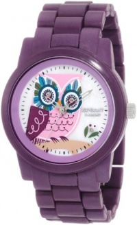 Sprout Women's ST/5034MPPR Purple Corn Resin Bracelet Owl Dial Eco-Friendly Watch Sprout Women's ST/5034MPPR Purple Corn Resin Bracelet Owl Dial Eco-Friendly Watch