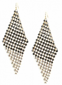 INC International Concepts Earrings, Gold-Tone Glass Bead Diamond-Shaped Hook Earrings INC International Concepts Earrings, Gold-Tone Glass Bead Diamond-Shaped Hook Earrings