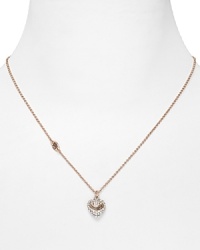 Make your wish while you make a statement with this Juicy Couture necklace, which features a heart shaped pendant, contoured in glittering pavé crystals. Make your wish while you make a statement with this Juicy Couture necklace, which features a heart shaped pendant, contoured in glittering pavé crystals.
