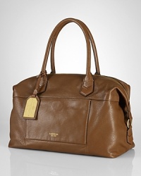 Sized right for office to off-duty, this Lauren Ralph Lauren satchel is classically crafted in leather with a spacious interior. Sized right for office to off-duty, this Lauren Ralph Lauren satchel is classically crafted in leather with a spacious interior.